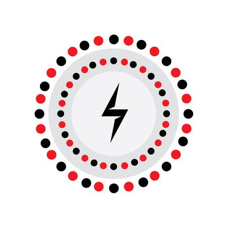 Battery charging. Icon with reflection on white backgroundのイラスト素材