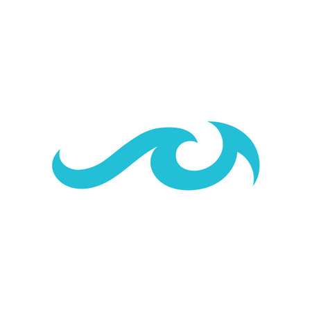 Blue Waves Logo and iconのイラスト素材