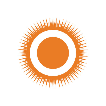 logo design sun modern simple templateのイラスト素材