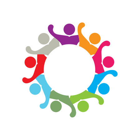 Team group people , Community, network and social icon design templateのイラスト素材