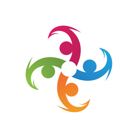 Team group people , Community, network and social icon design templateのイラスト素材