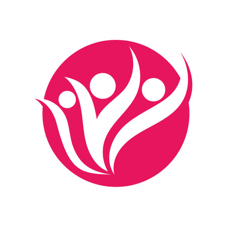 Colorful community group team People Logo Designのイラスト素材