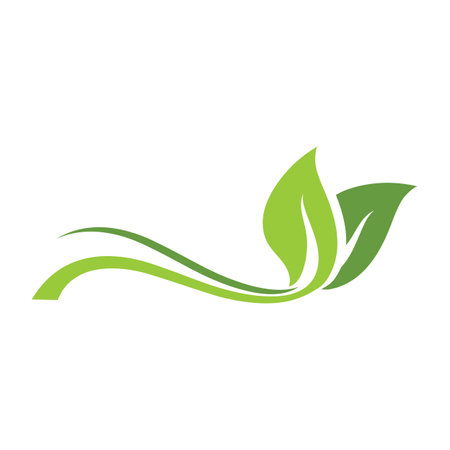 Nature leaf eco green logo iconのイラスト素材