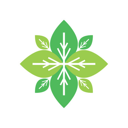 Nature leaf eco green logo iconのイラスト素材
