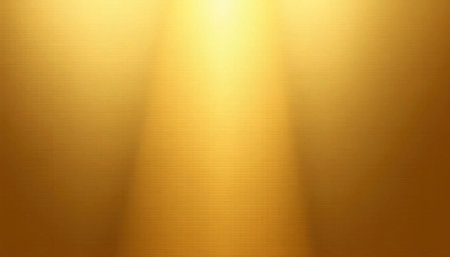 Reflective Golden Metallic Background with Smooth Gradient Lightの素材