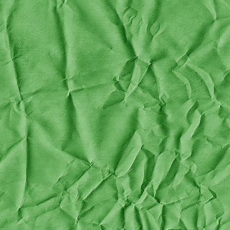 green crumpled paperの写真素材