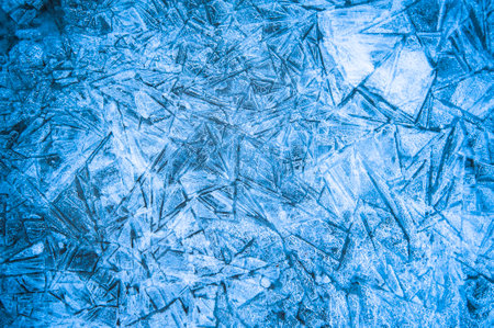 ice textures on a frozen river