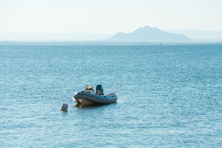 Small Motorboard on Mar Menor - La Manga, Cabo de Palos, Cartagena and San Javier, Murcia, Spain,...