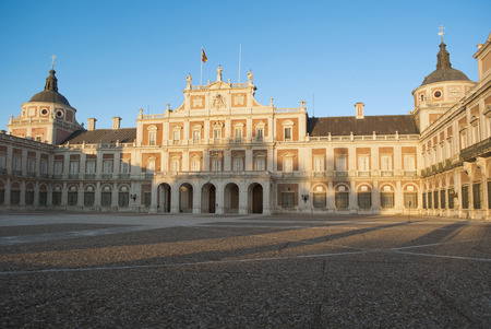 West facade of the Palace of Aranjuezのeditorial素材