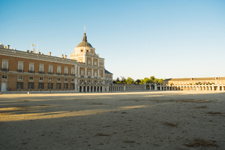South facade of the Palace of Aranjuezのeditorial素材