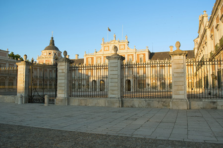 West facade of the Palace of Aranjuezのeditorial素材