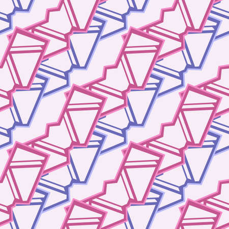 Geometryc linear ornament. Perfect for textile projects. Seamless vector pattern background.