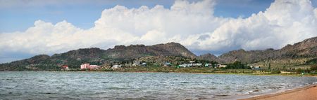 panorama of Lake Dzhasybay in Bayanaul