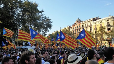Barcelona, ??September 11th 2017: March for independenceのeditorial素材