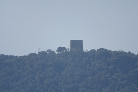 Tower in a mountainの写真素材