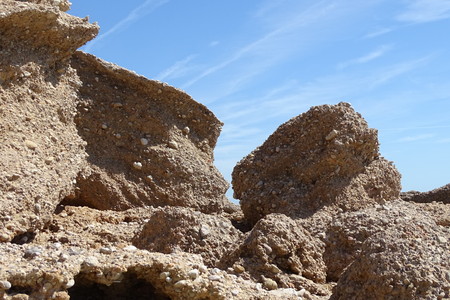 big stones with sky viewの写真素材