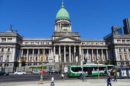 congress building view from Buenos Aires, Argentinaのeditorial素材