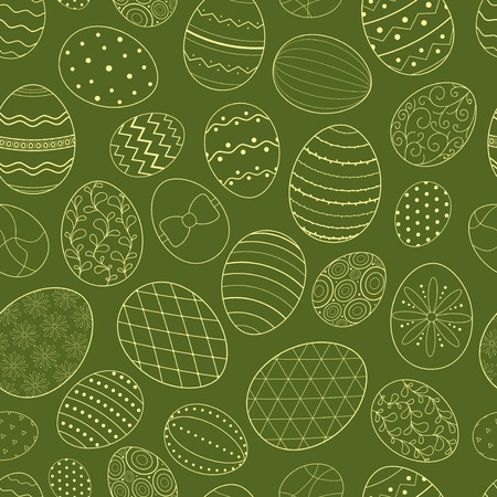 Easter eggs Seamless Vector Pattern.Vector backgroundのイラスト素材