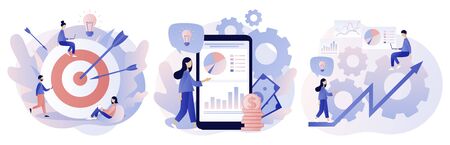 Business success. Flat style. Vectorのイラスト素材