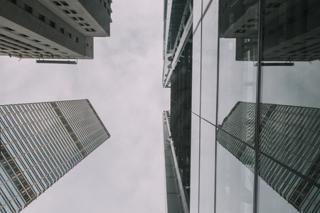Hong Kong high rise building and finance centerの写真素材