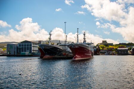 two fishing vessel on faroer