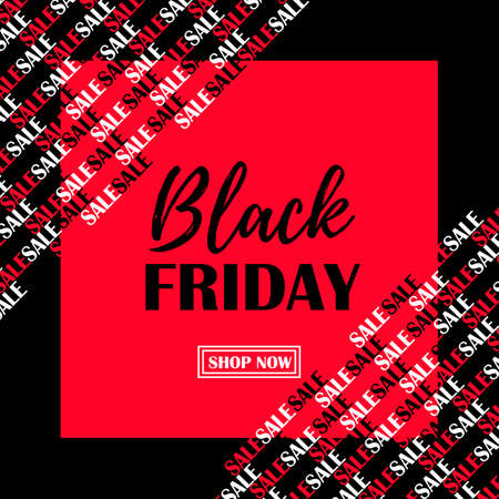 Black friday sale template for banner, poster or flyer.のイラスト素材