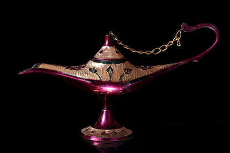 Old Oil Lamp From Afghanistan, Lamp has some scratches on itの写真素材