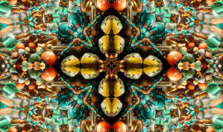 Abstract Cross Background Made From Beadsの写真素材