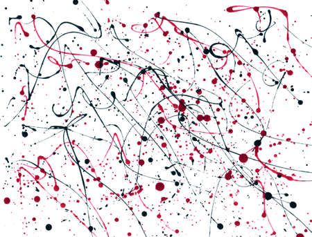 Splatter Painted Background, Pink and Green