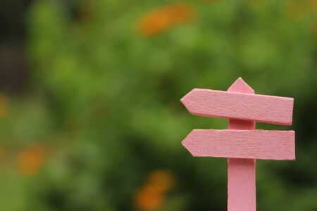 Rustic Signboard in Rural  Outdoor Areaの写真素材