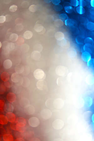 Colorful Bokeh Red White and Blue