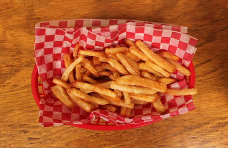 French Fried Potatoes in Retro Cafe