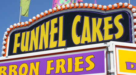 Food Vendor at County Fairの写真素材