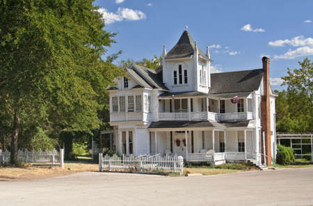 Historic Victorian Home in Rural East Texasの写真素材
