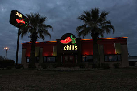 Tyler, TX - December 25, 2018 - Chili's casual dining chain restaurant located on Loop 323 in Tyler, TXのeditorial素材