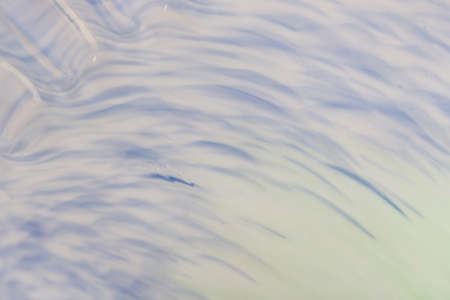 Closeup of Antique Blue Swirl Glass Bowl