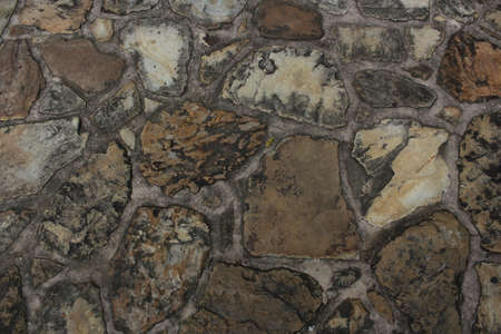 Closeup Building Detail. Rock Wall For Background Use