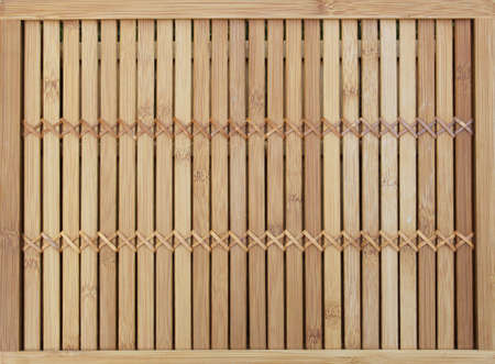 Bamboo Wall Panel or Fence Section Background Close upの写真素材