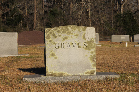Blank Stone Grave Marker in Rural East TX