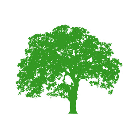 Beautiful vector tree silhouette icon for websitesのイラスト素材