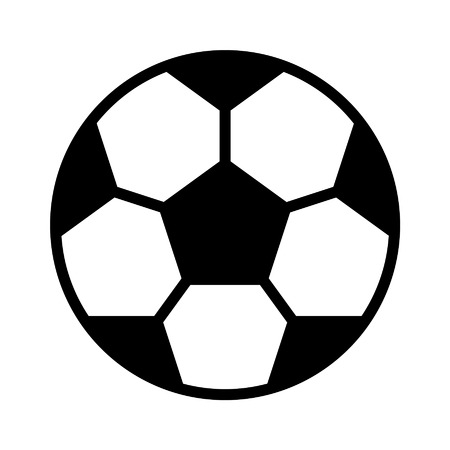 Soccer football flat icon for sports apps and websitesのイラスト素材