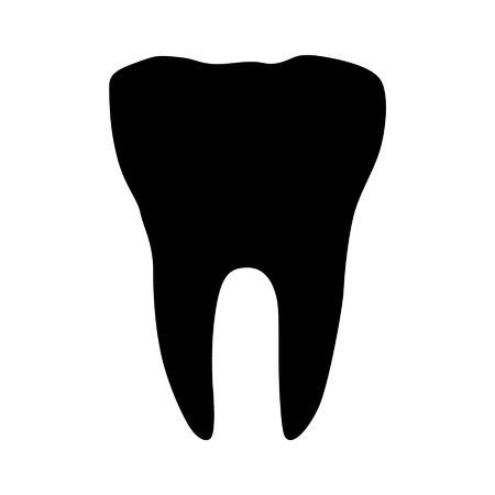 Tooth molar flat icon for app and websiteのイラスト素材