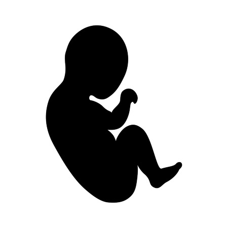 Baby human body belonging to a infant icon for apps and websitesのイラスト素材