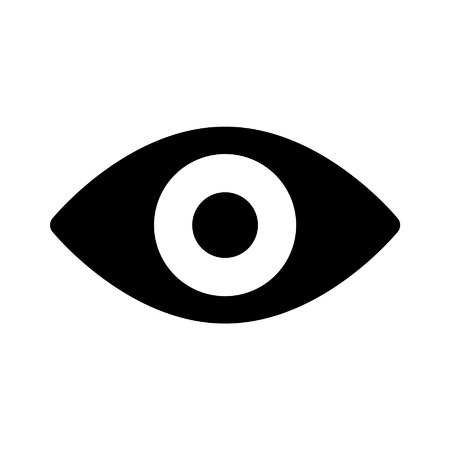 Retina scan eye flat icon for medical apps and websitesのイラスト素材