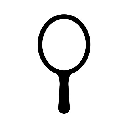 Hand mirror flat icon for apps and websitesのイラスト素材