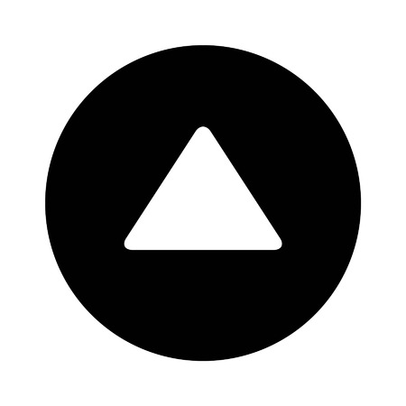 Up directional arrow flat icon for apps and websitesのイラスト素材