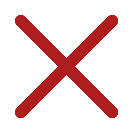 Close and delete line art icon for apps and websitesのイラスト素材