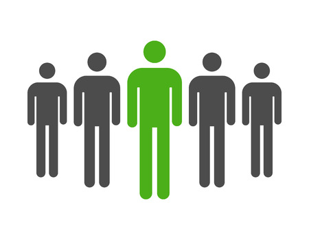 Personal targeted consumer marketing flat icon for apps and websitesのイラスト素材