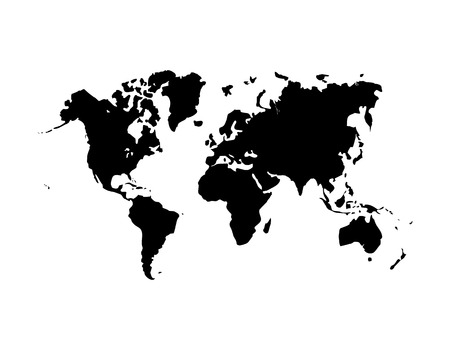 International world map flat vector icon for apps and websitesのイラスト素材