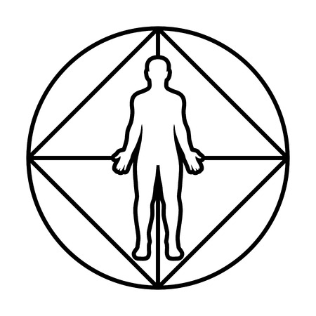 Virtual reality immersion diagram line art icon for apps and websitesのイラスト素材